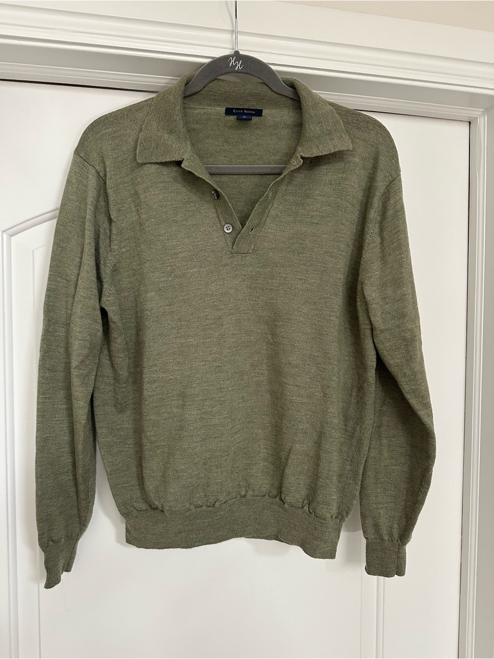 Club Room Olive Green Wool Sweater